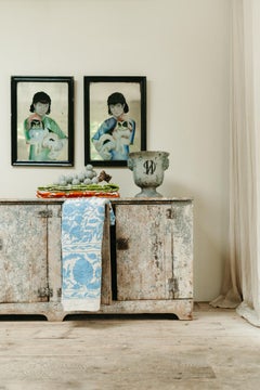 19th century French ebonised pearwood mirrors