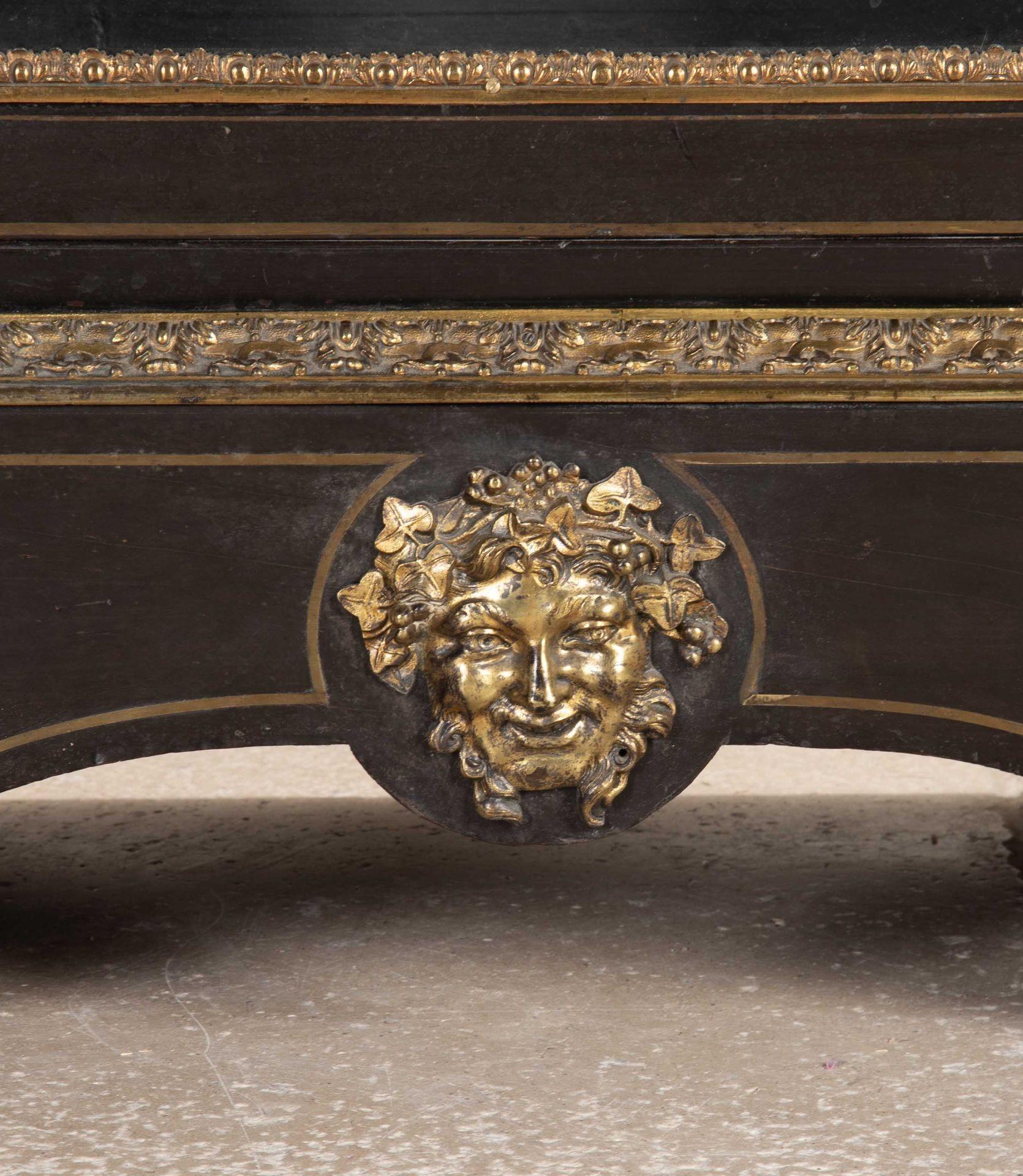 19th Century French Ebonised Pier Cabinet with Gilt Bronze Decoration For Sale 4