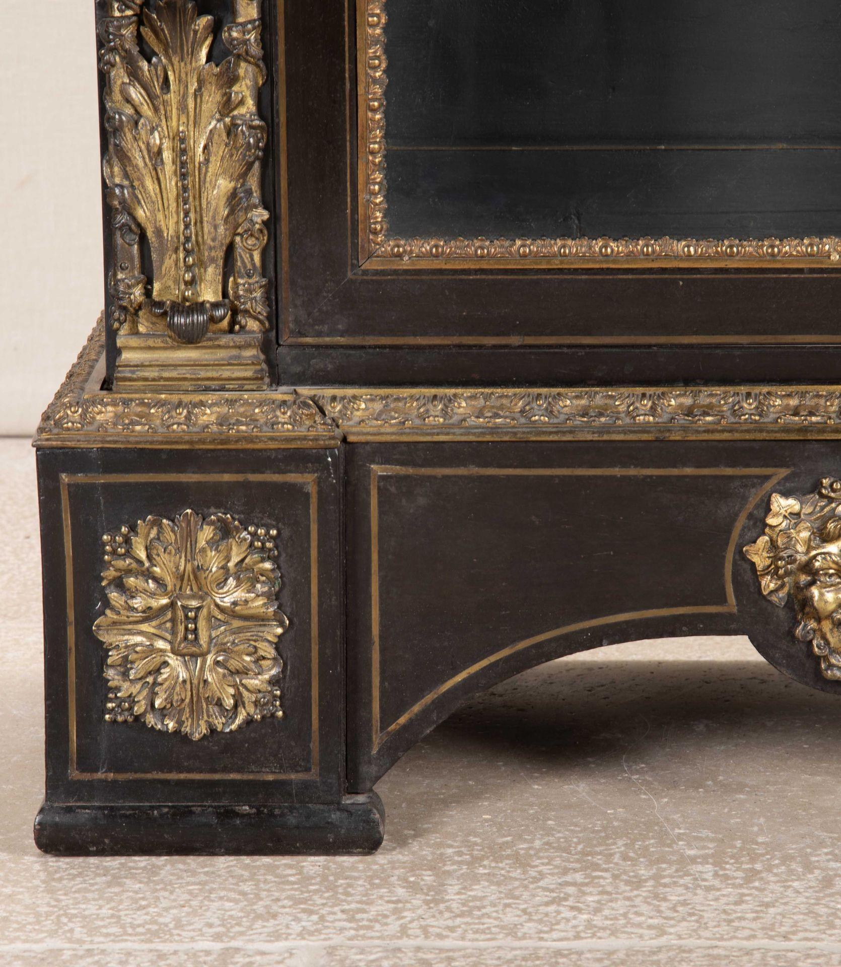 19th Century French Ebonised Pier Cabinet with Gilt Bronze Decoration For Sale 5