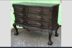 19th Century French Ebonized Chest of Drawers with Its Original Patina, 1890s