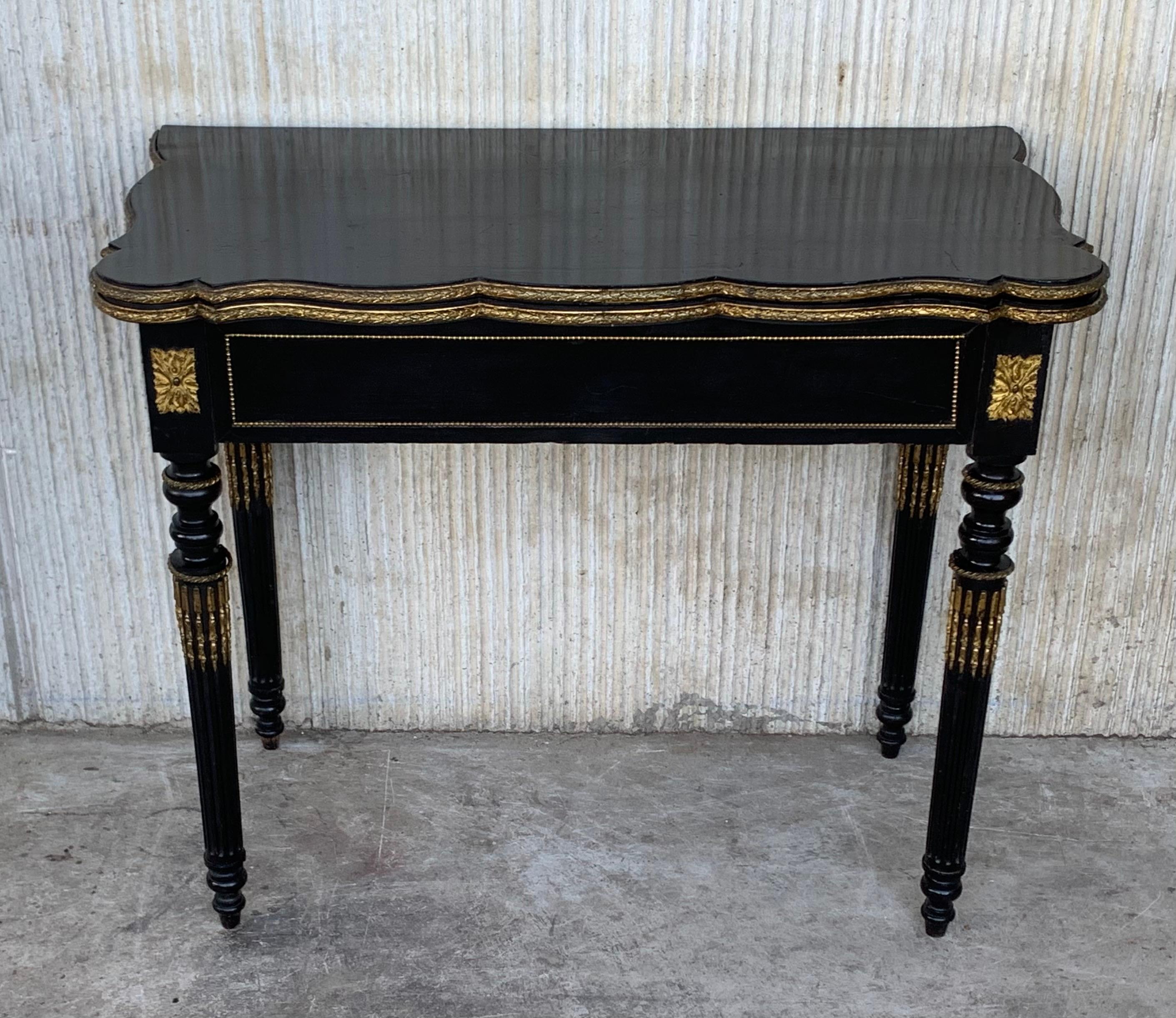antique folding card table value