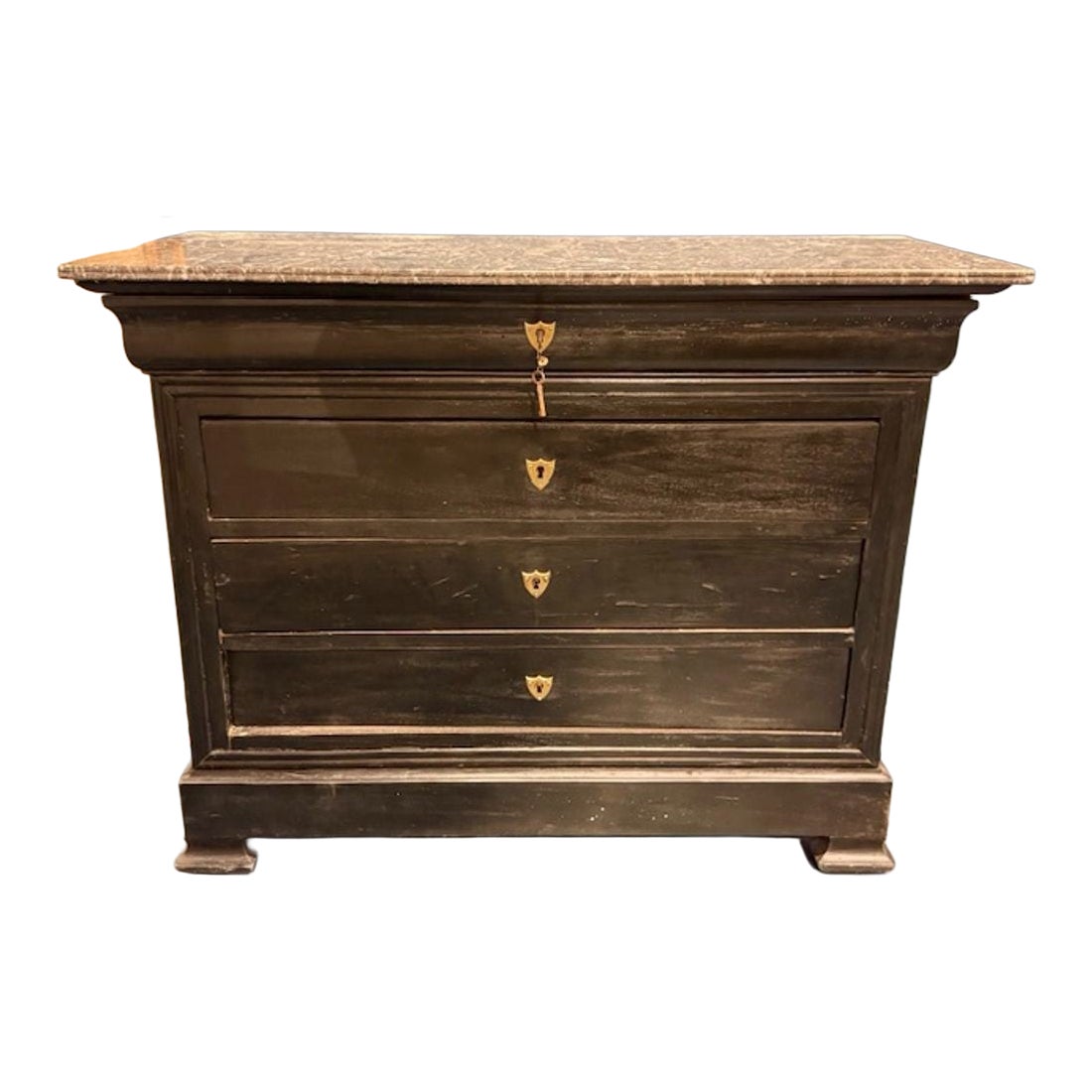 19th Century French Ebonized Louis Philippe Commode For Sale