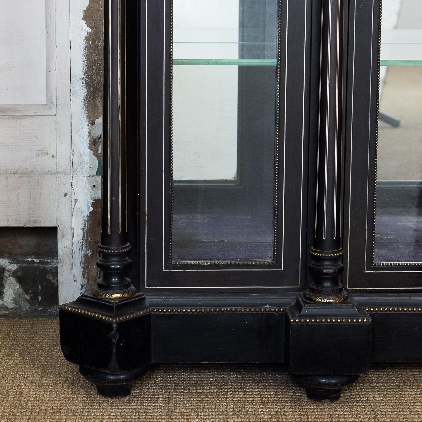 19th Century French Ebonized Side Cabinet 7