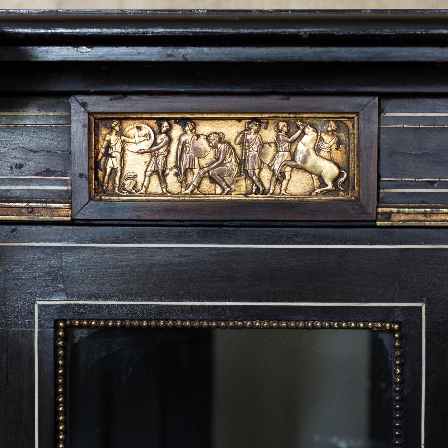 19th Century French Ebonized Side Cabinet In Good Condition In London, GB