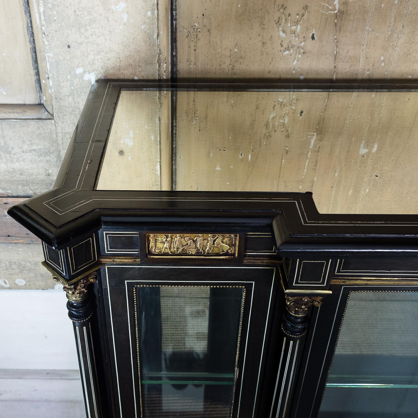 19th Century French Ebonized Side Cabinet 5