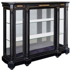 19th Century French Ebonized Side Cabinet