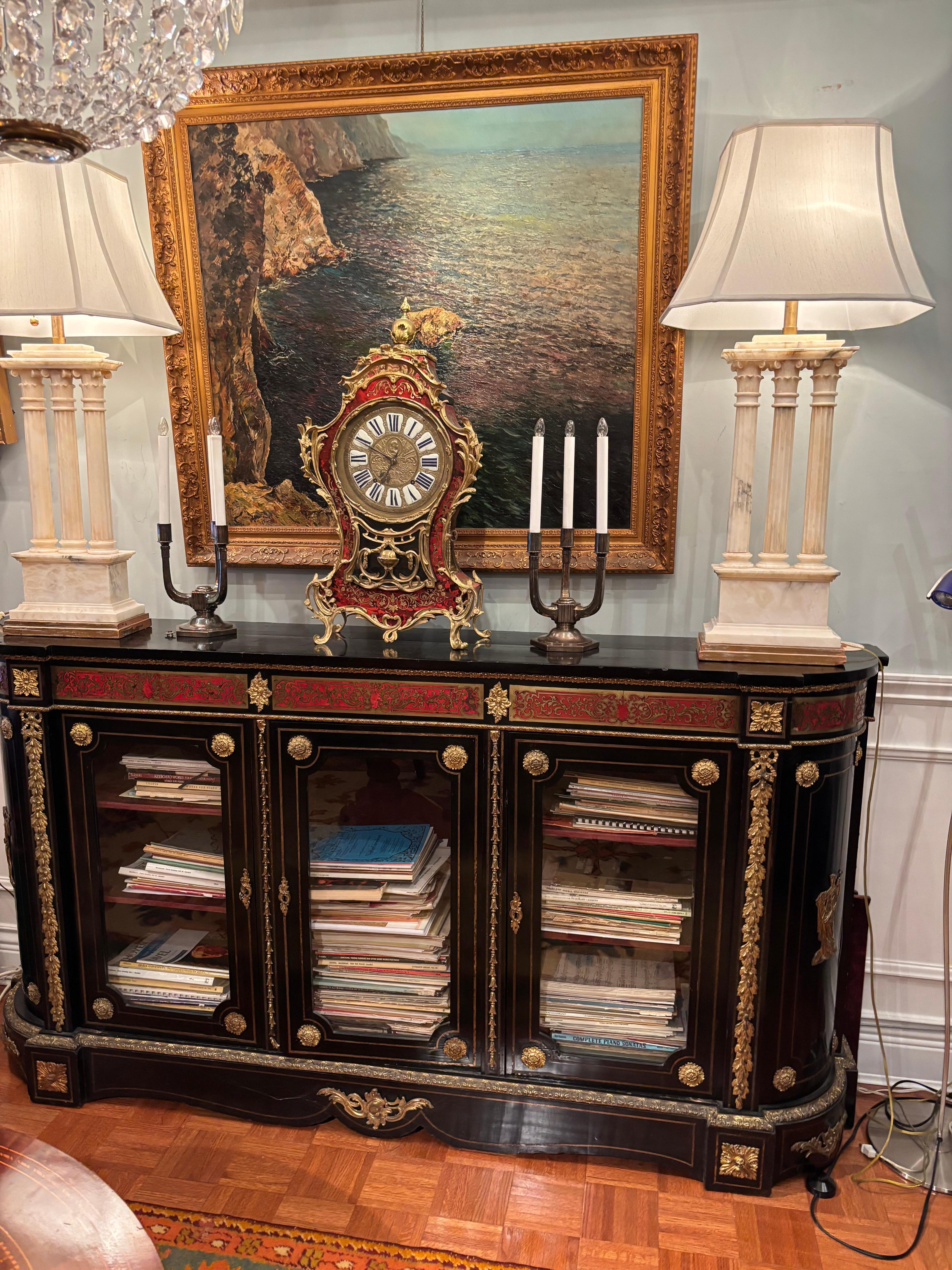 Libreria francese Boulle del XIX secolo in vendita 2