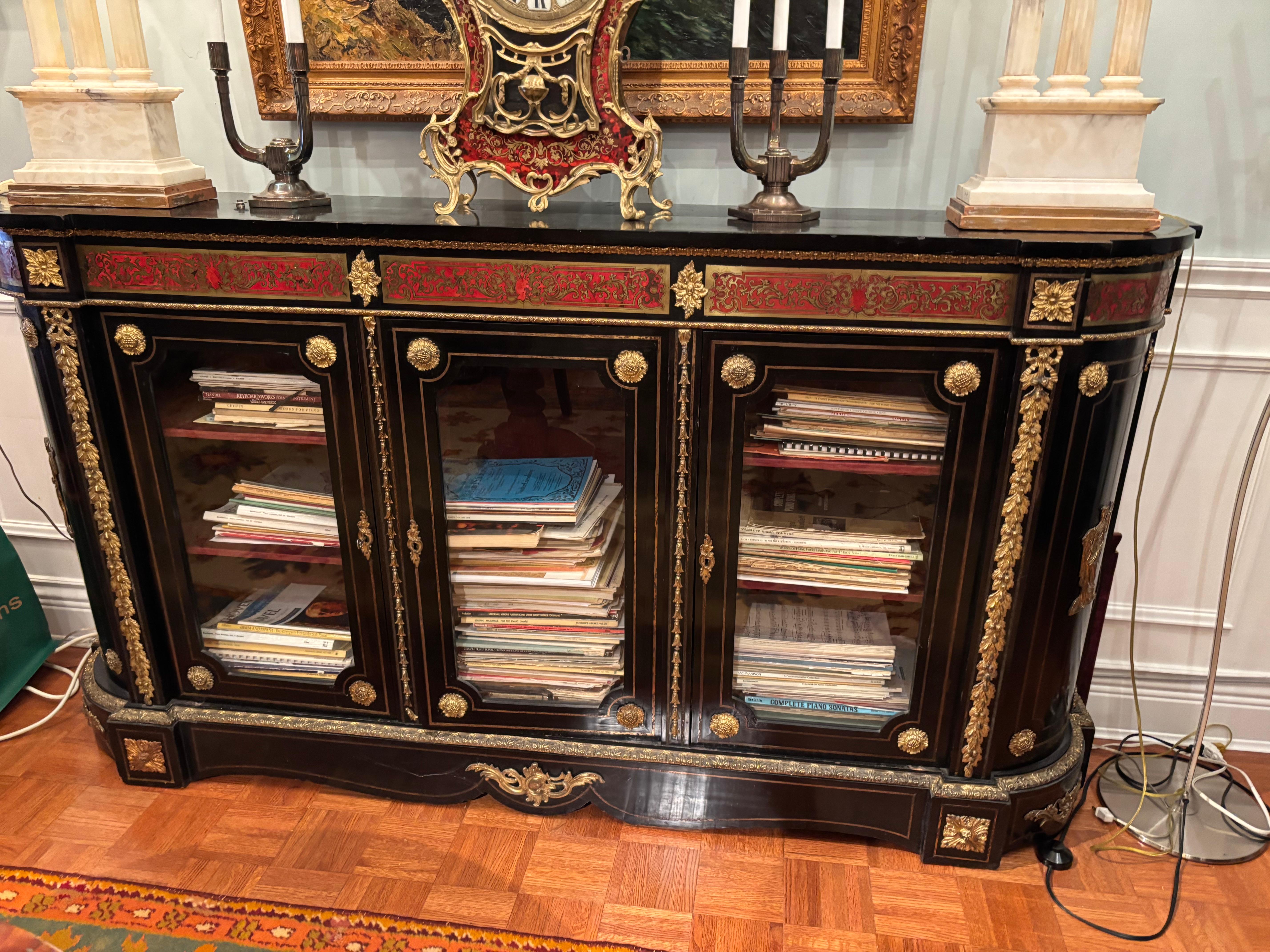 Französisches Boulle-Bücherregal aus dem 19. im Angebot 4
