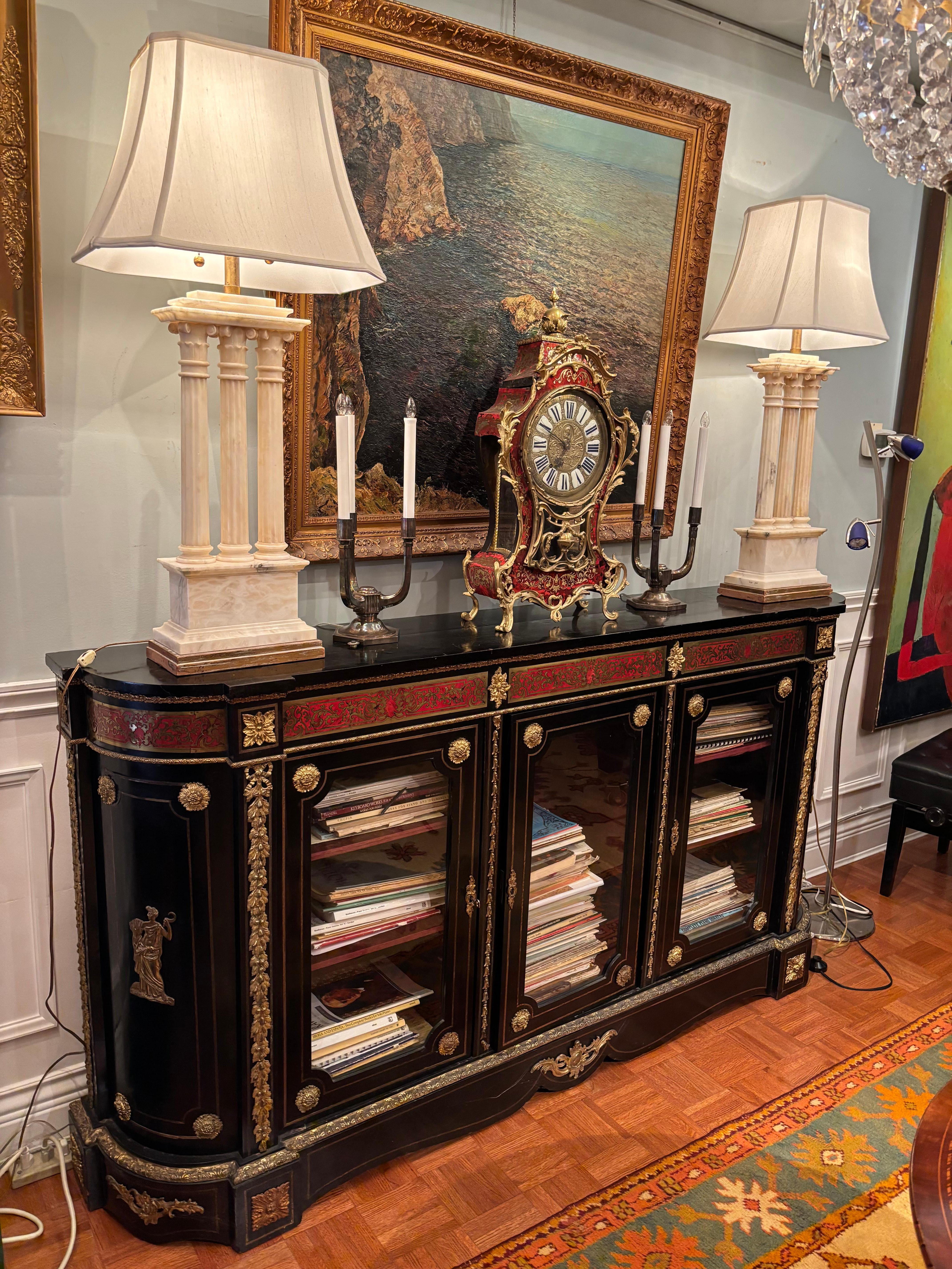 Libreria francese Boulle del XIX secolo in vendita 4