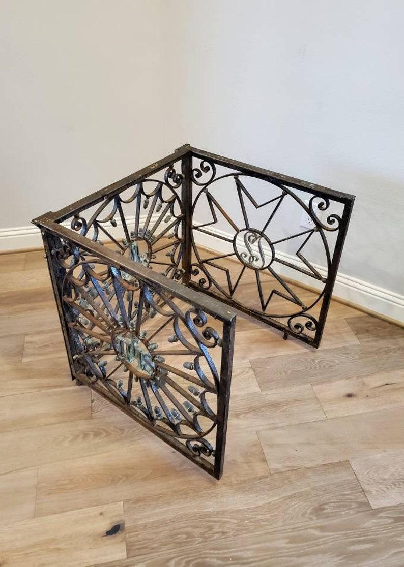 19th Century French Ecclesiastical Iron & Bronze Altar Rail For Sale 3