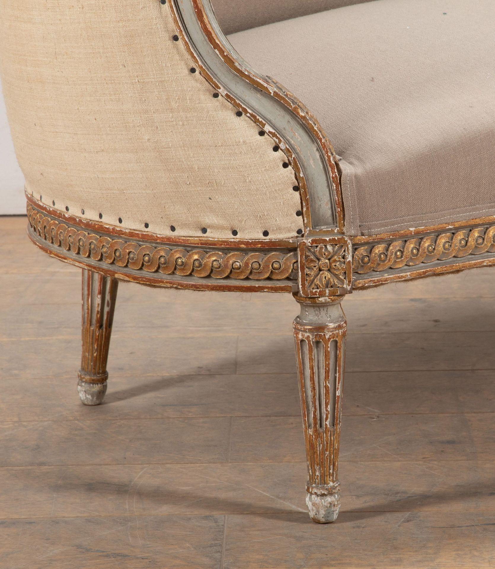 Français Causeuse Elegance française du 19e siècle en vente