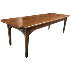 19th Century French Elm Farm Table