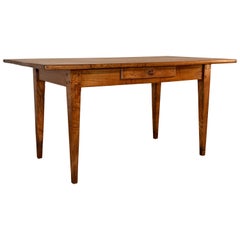 19th Century French Elm Farm Table