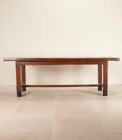 19th Century French Elm Farmhouse Table