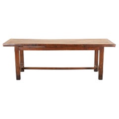 19th Century French Elm Farmhouse Table