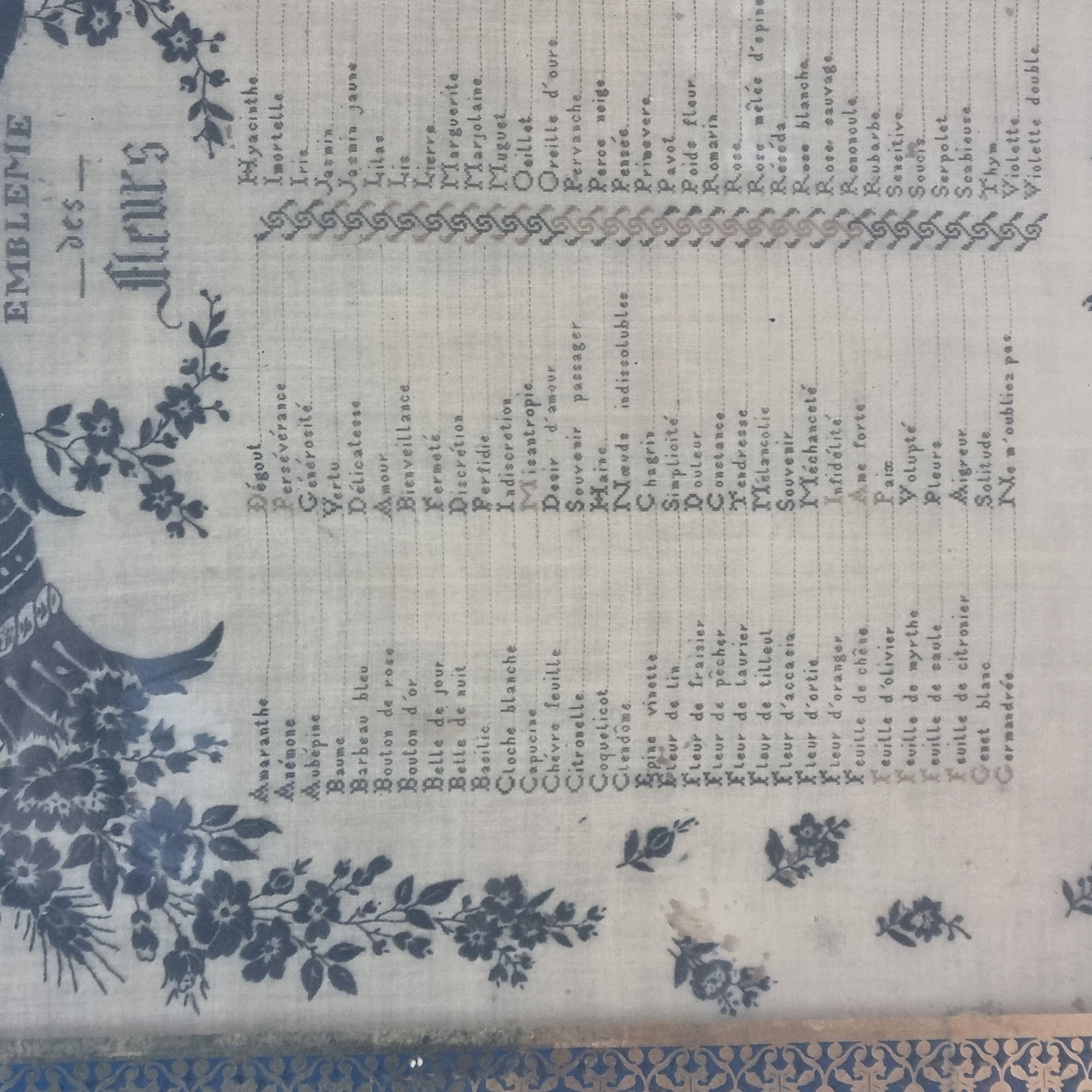 19th Century French Embroidery In Good Condition For Sale In Reggio Emilia, IT