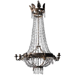 19th Century Empire 8-Arm Chandelier