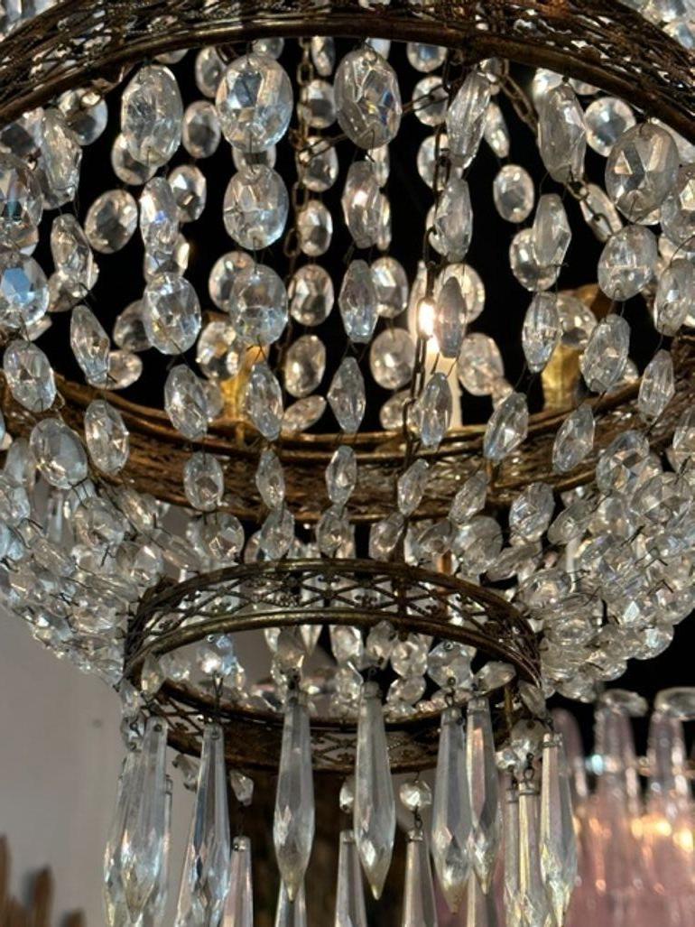 19th Century French Empire Basket Style Chandelier 2