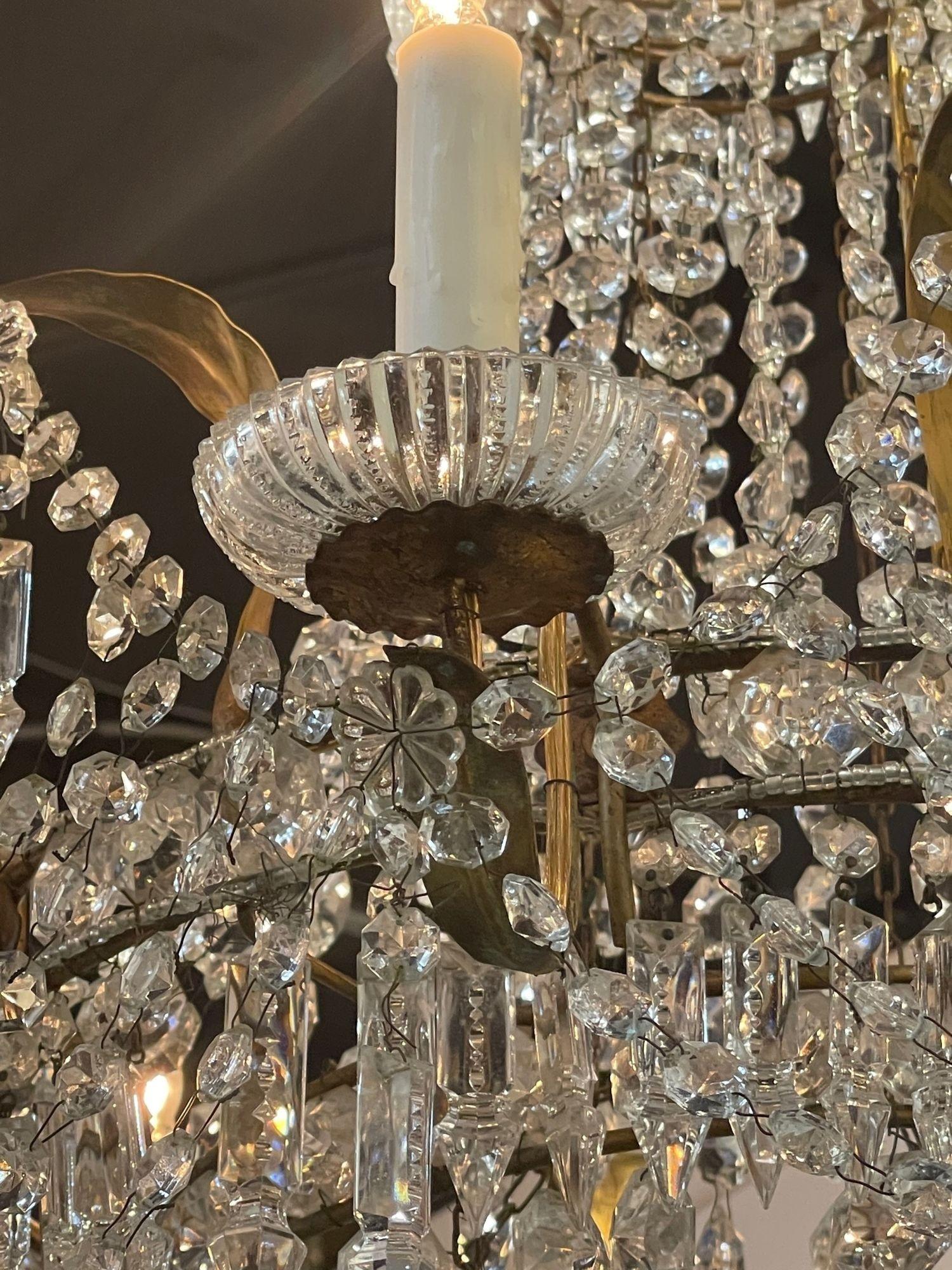 19th Century French Empire Basket Style Chandeliers 1