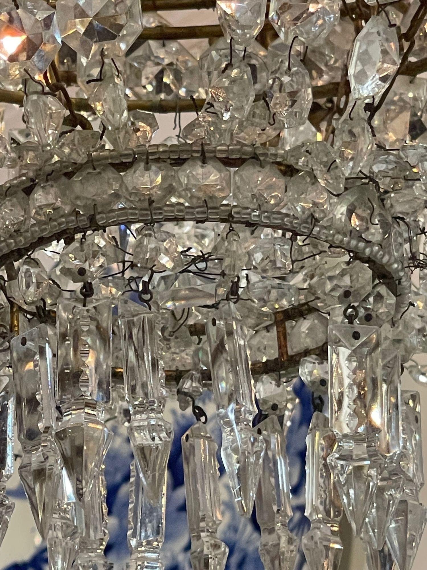 19th Century French Empire Basket Style Chandeliers 4