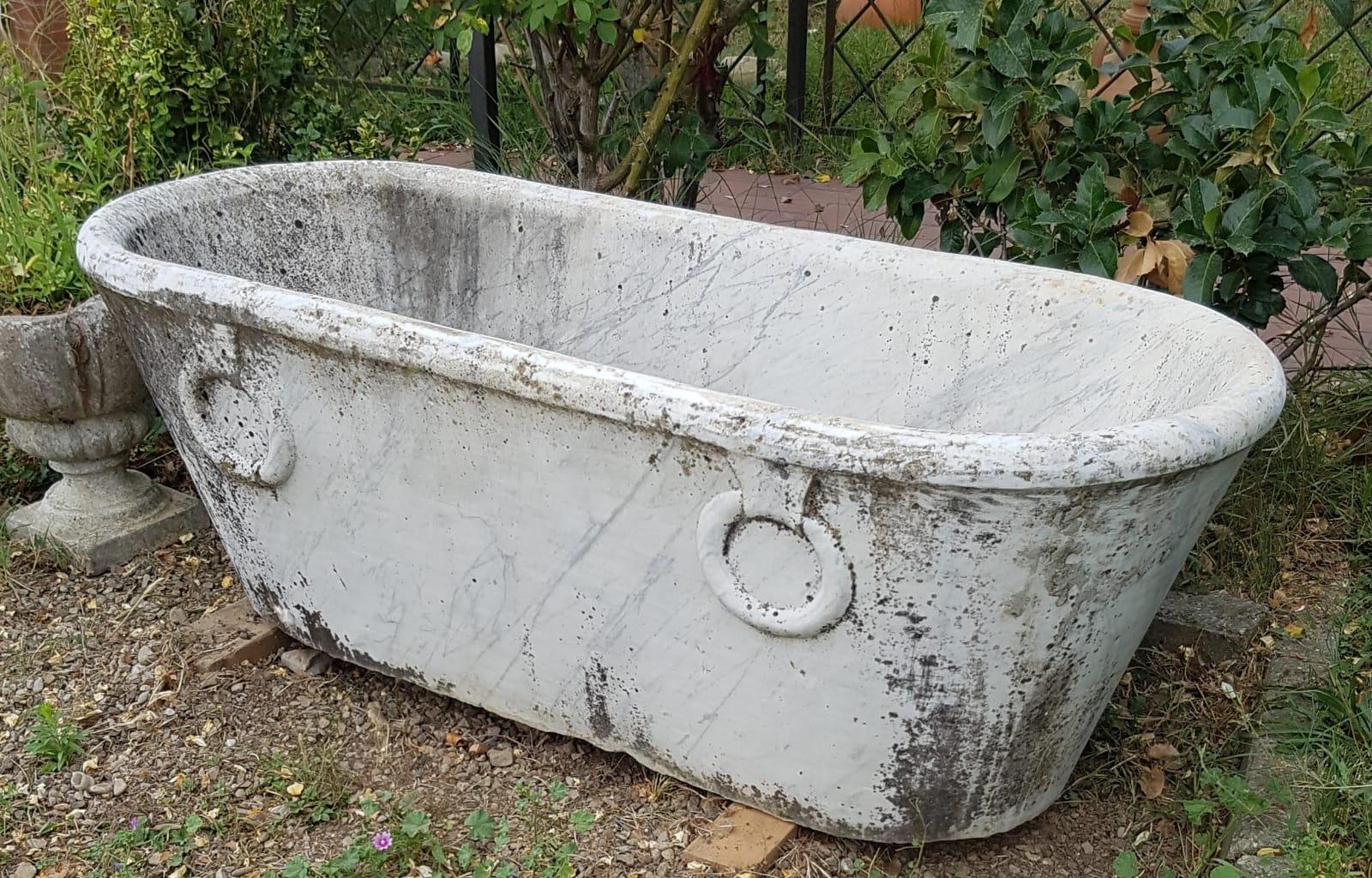 19th Century French Empire Bathtub in Marble, 1805s 2