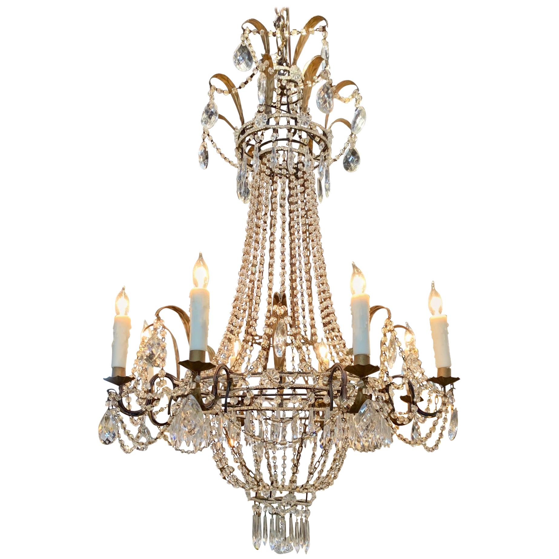 French Empire Crystal Chandeliernull