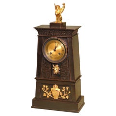 Reloj Estilo Egipcio Imperio Francés Siglo XIX Reloj de Bronce y Ormolu