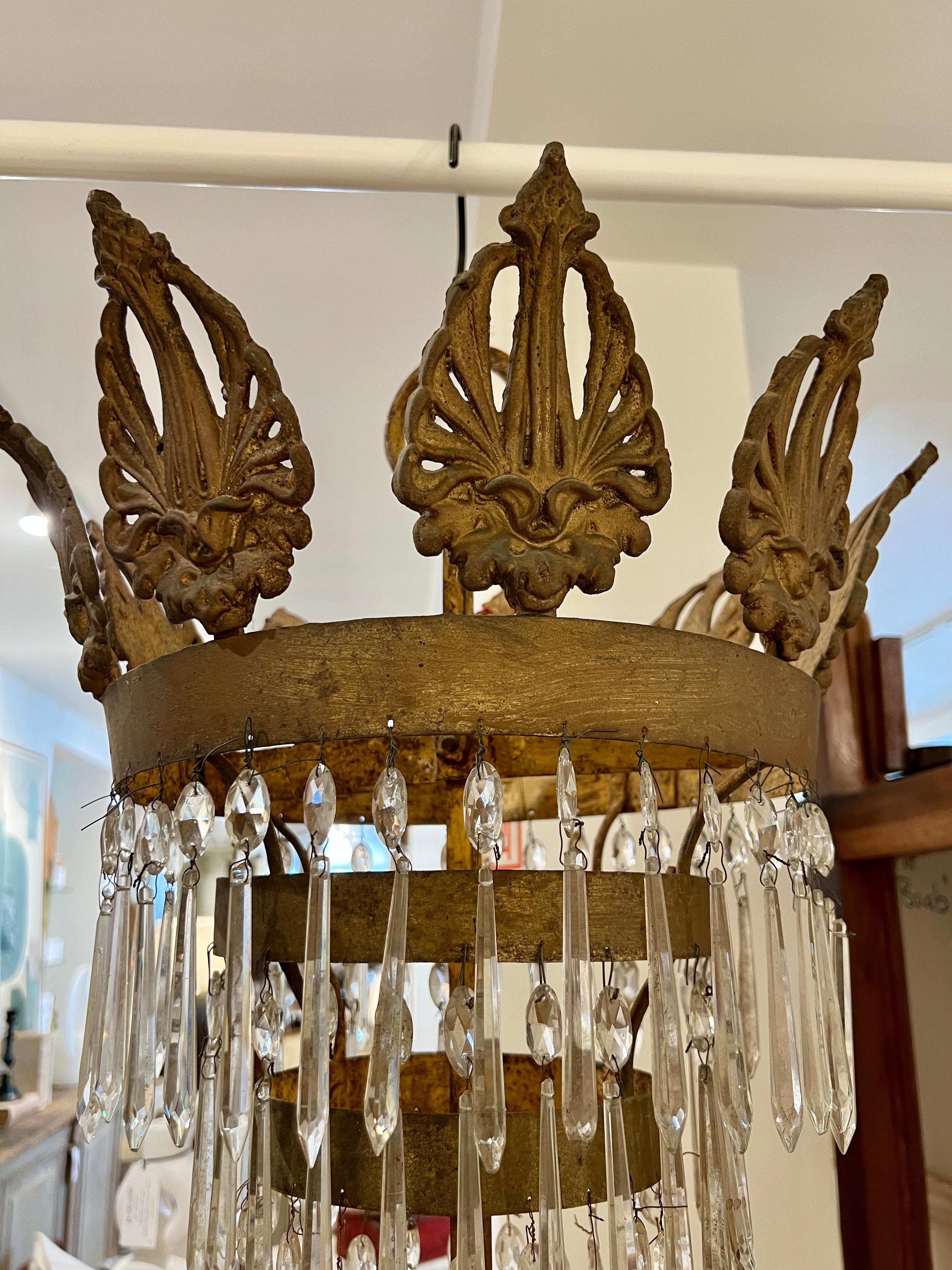 Stile impero Lampadario Impero francese del XIX secolo in vendita