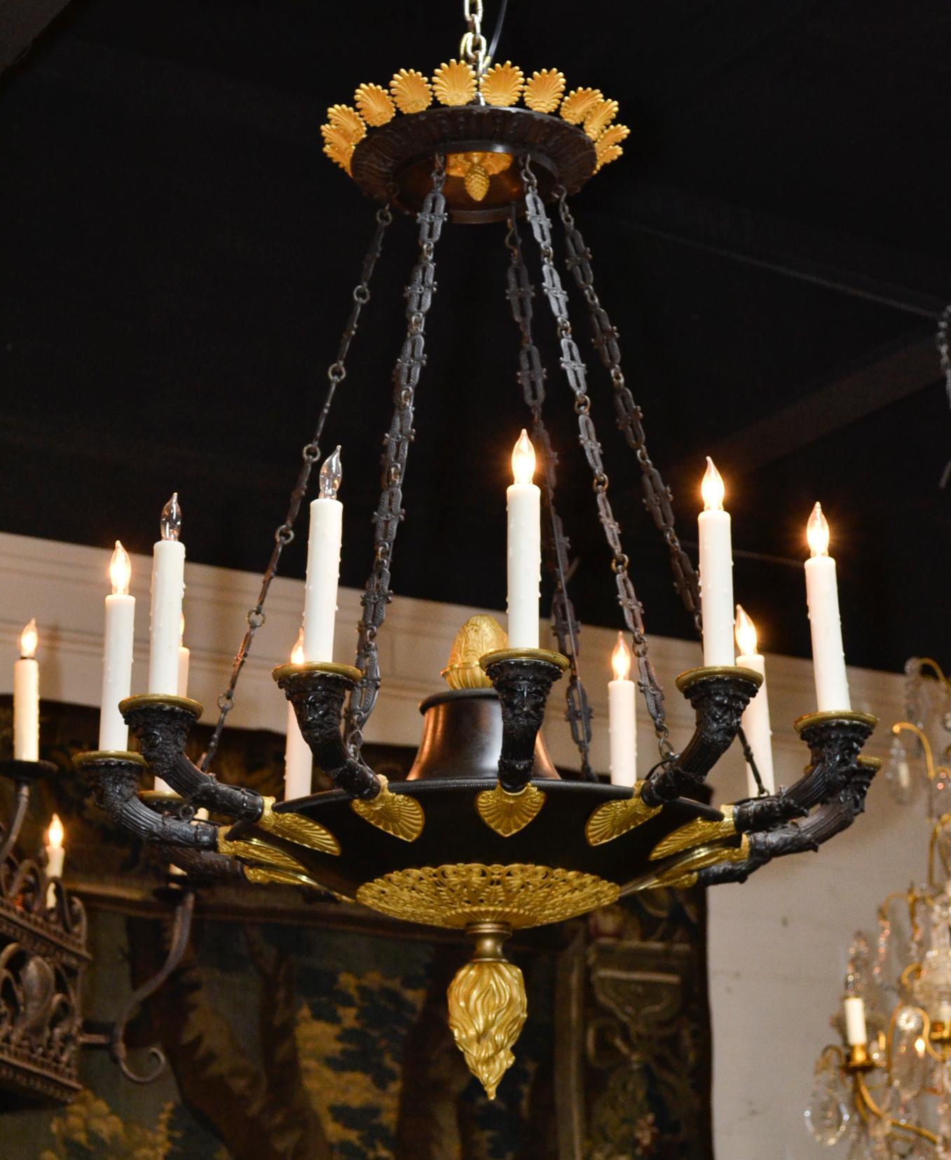 19th Century French Empire Chandelier 2