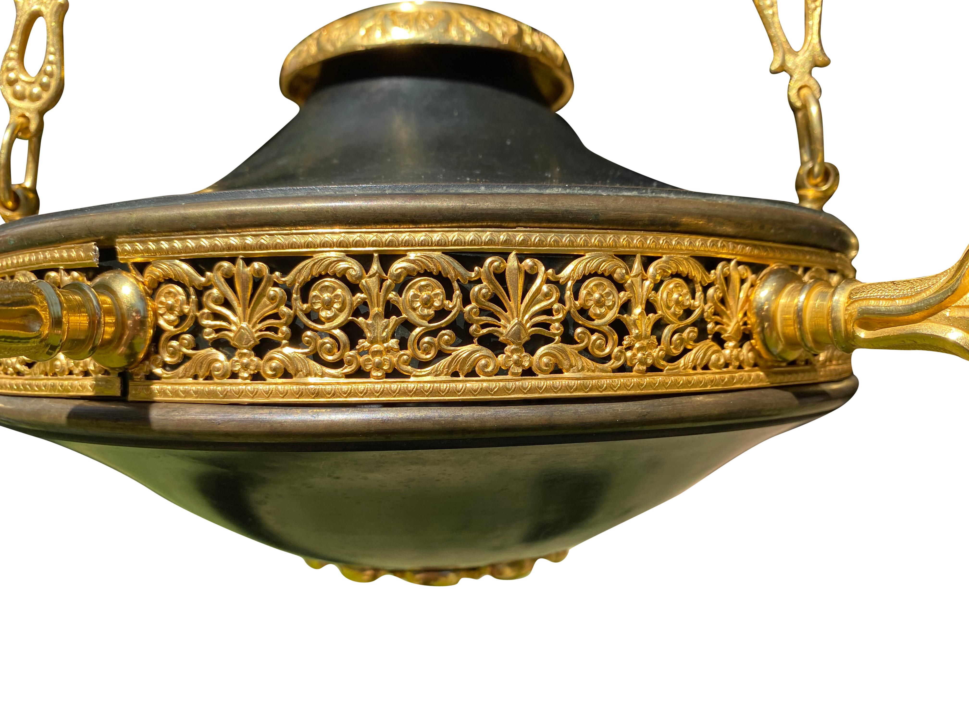 19th Century French Empire Chandelier For Sale 5