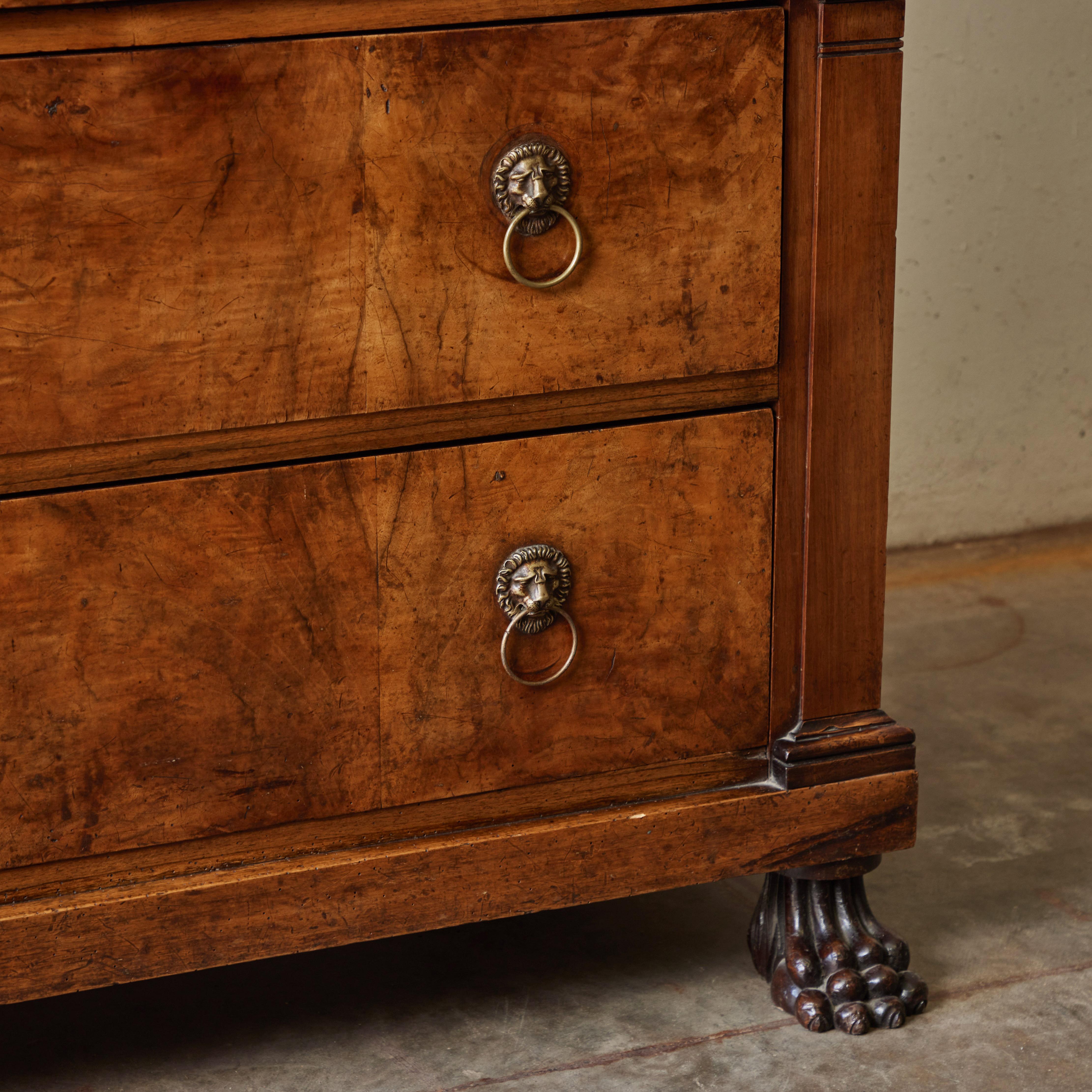 19th Century French Empire Chest of Drawers in Walnut 1