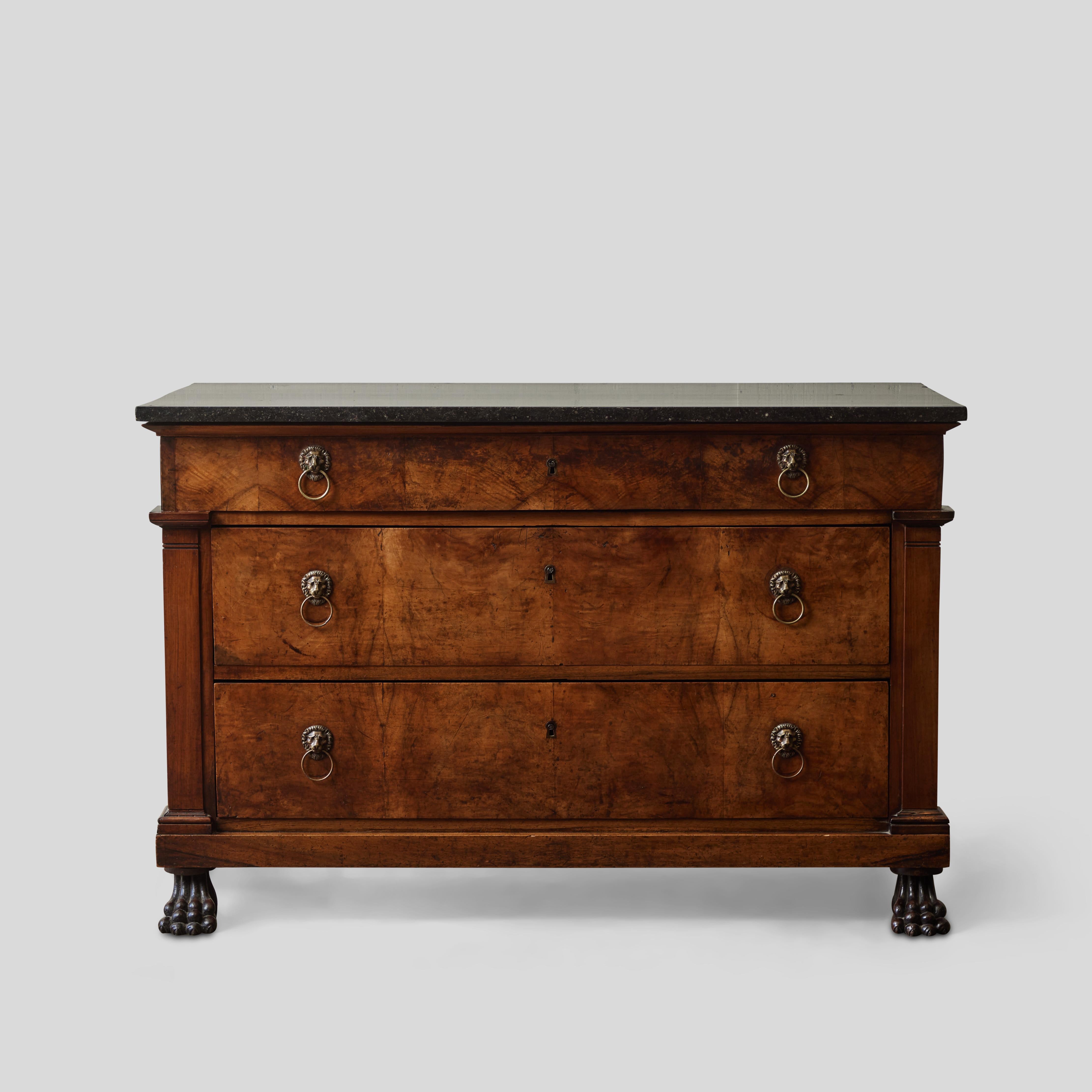 19th Century French Empire Chest of Drawers in Walnut 3