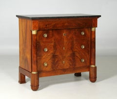 19th Century French Empire Chest of Drawers with Special Key, circa 1820