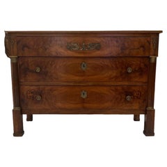 19th Century French Empire Chest with Bronze Ormalou