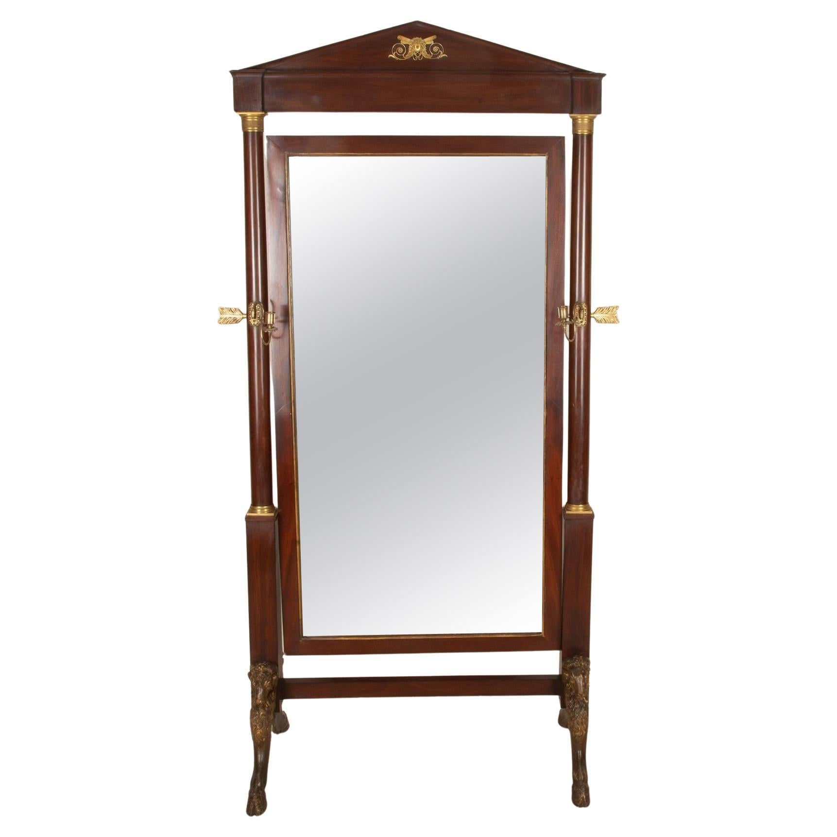 Miroir de cheval Empire français du XIXe siècle en vente