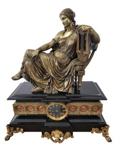 19th Century French Empire Clock, Japy Frères et Cie Movement
