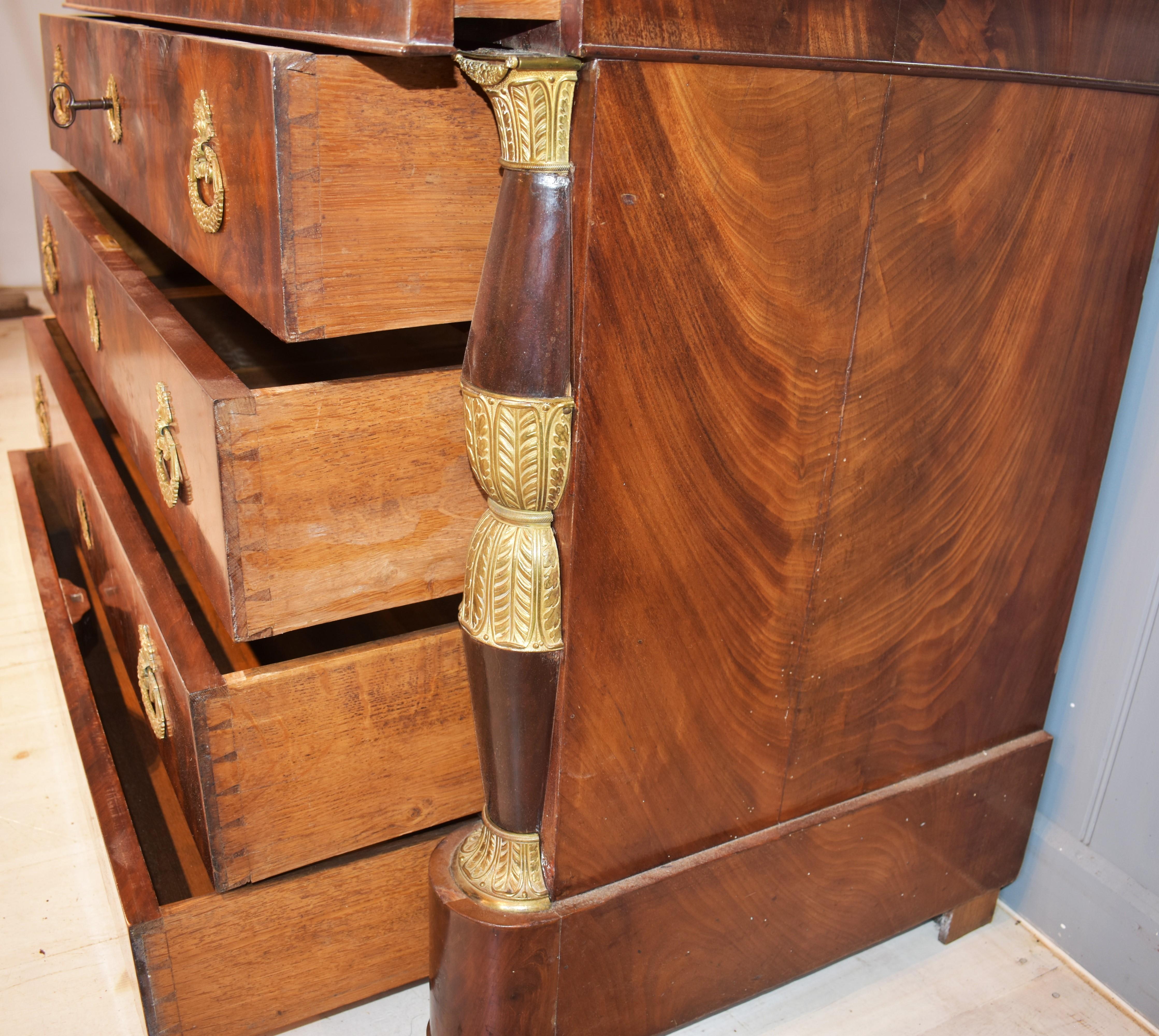 19th century French Empire Commode chest of drawers For Sale 5