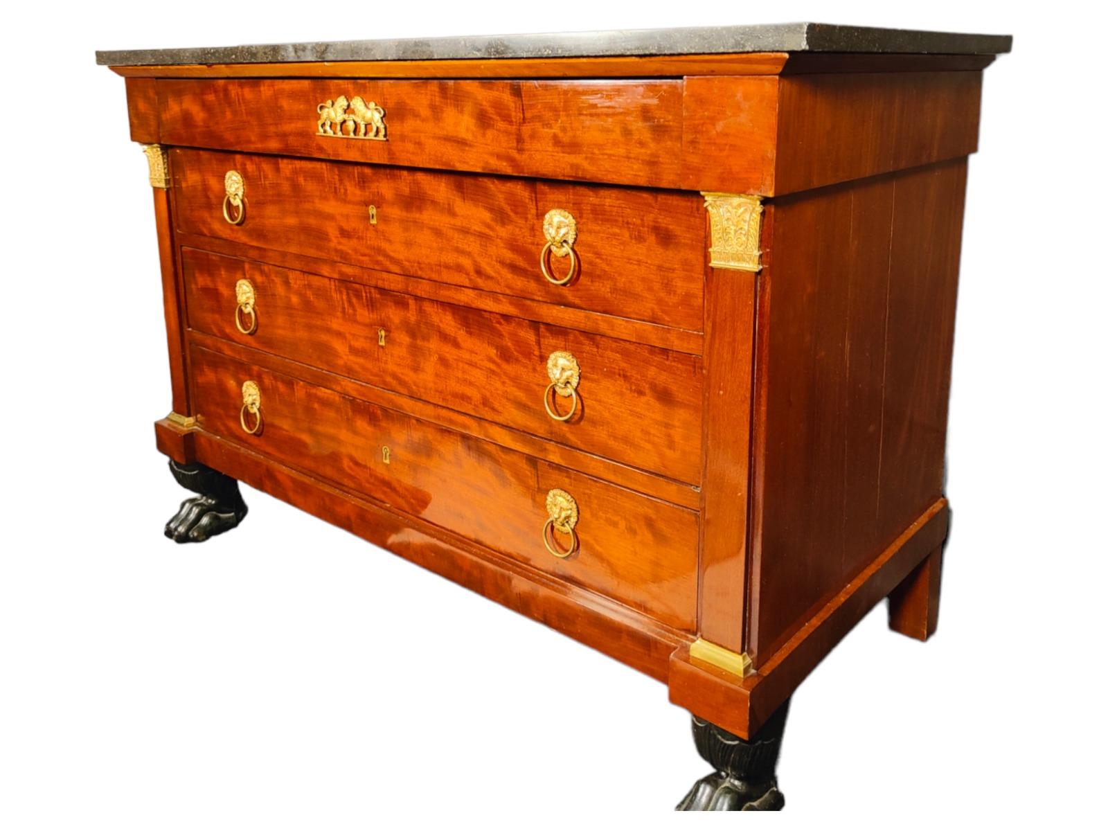  19th Century French Empire Commode For Sale 2
