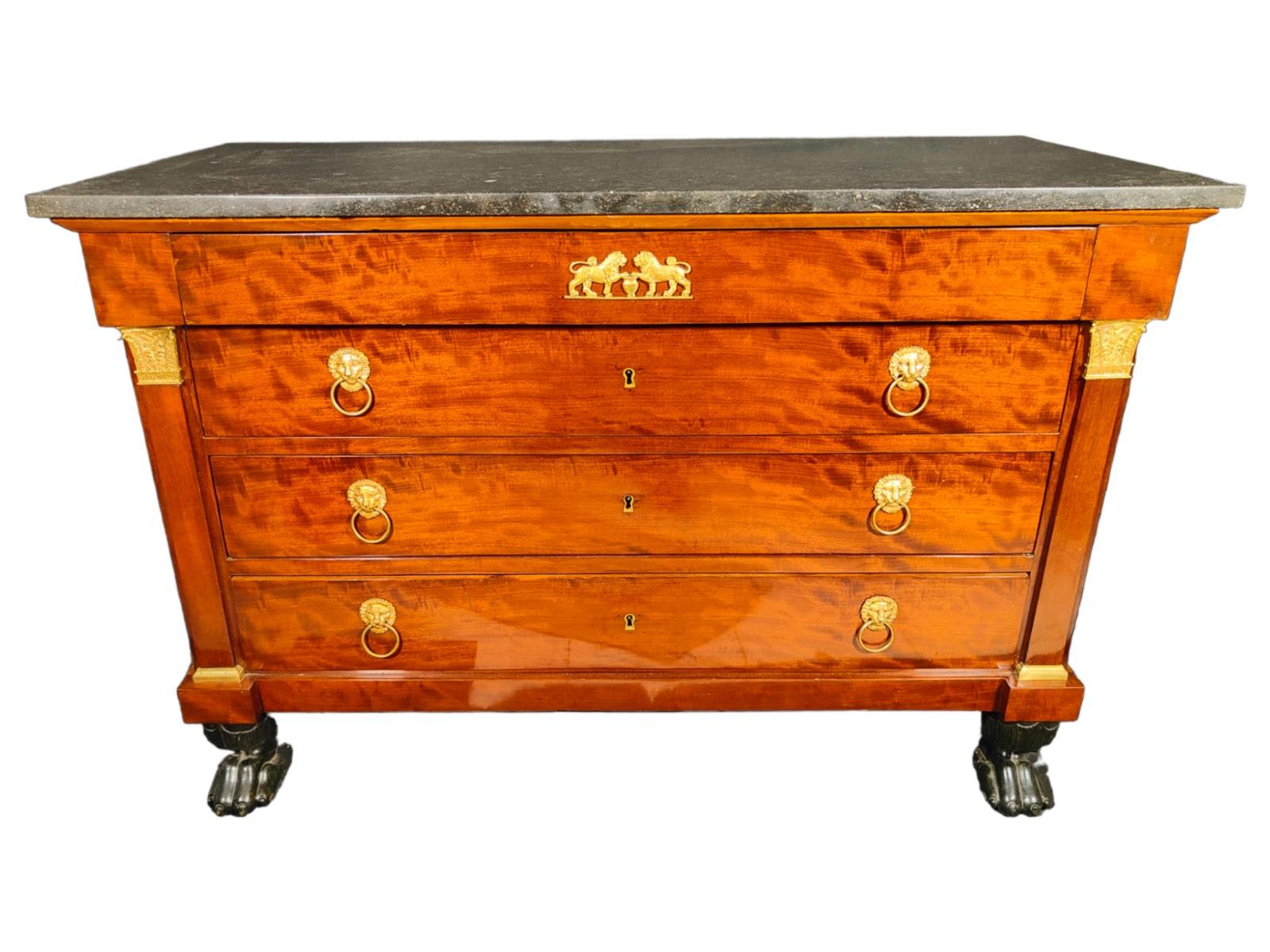  19th Century French Empire Commode For Sale 4