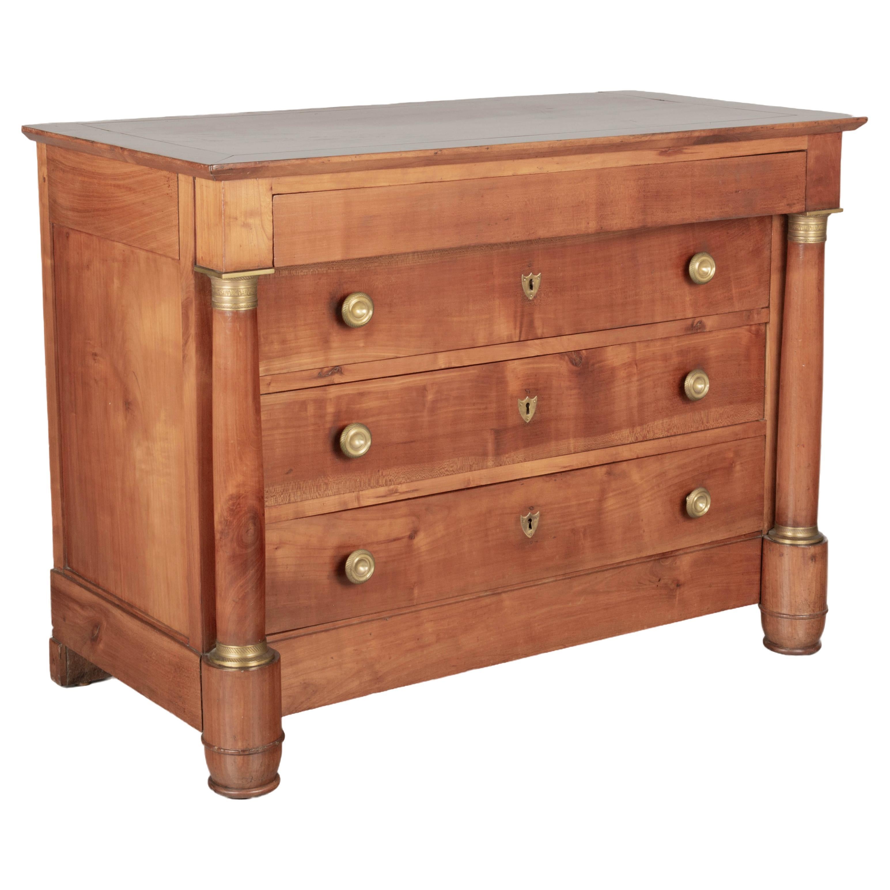 19th Century French Empire Commode or Chest of Drawers For Sale