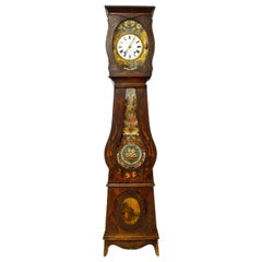 19th Century French Empire Comtoise or Grandfather Clock L. Rouffet, Bayonne