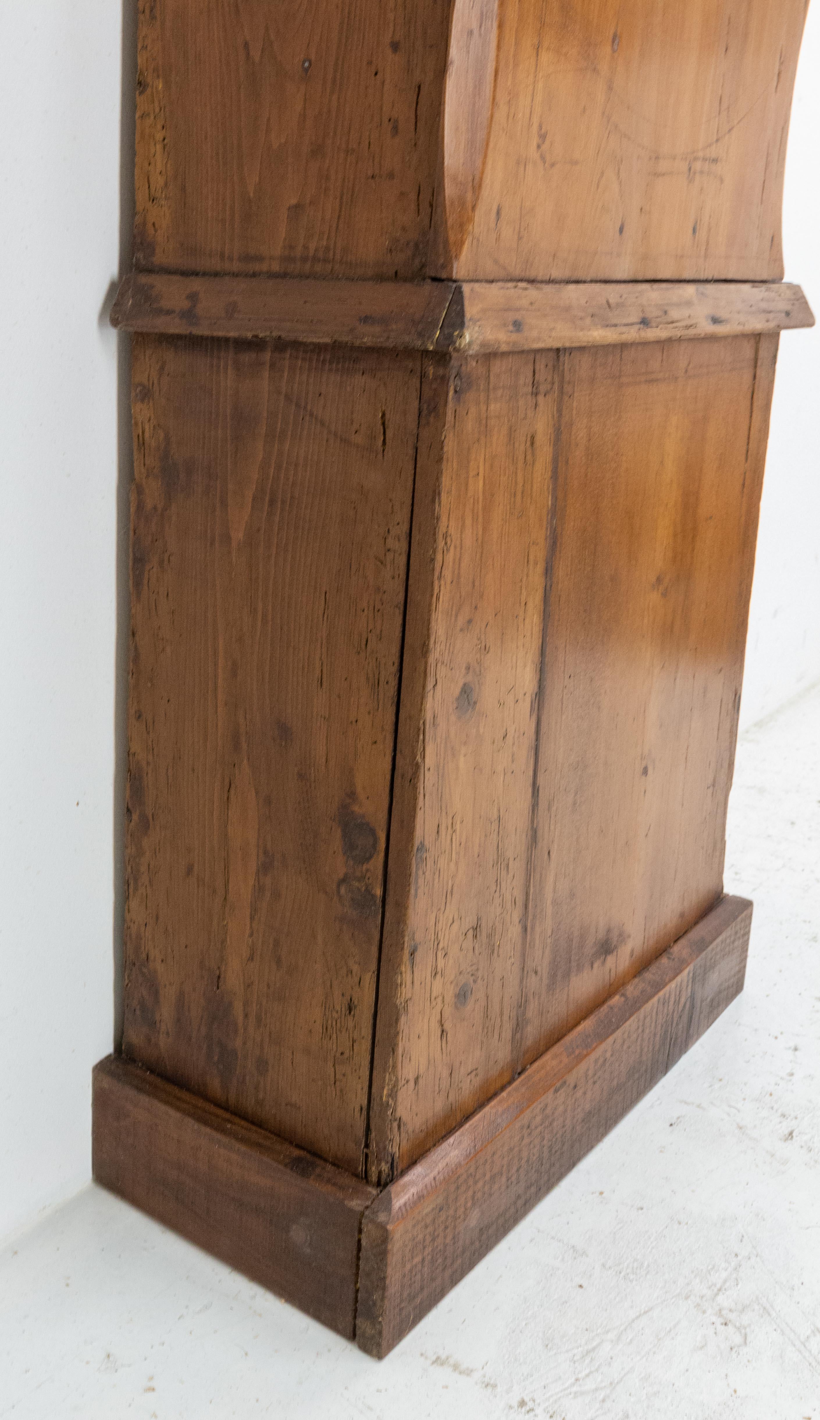 19th Century French Empire Comtoise or Grandfather Clock with Romantic Scene 2