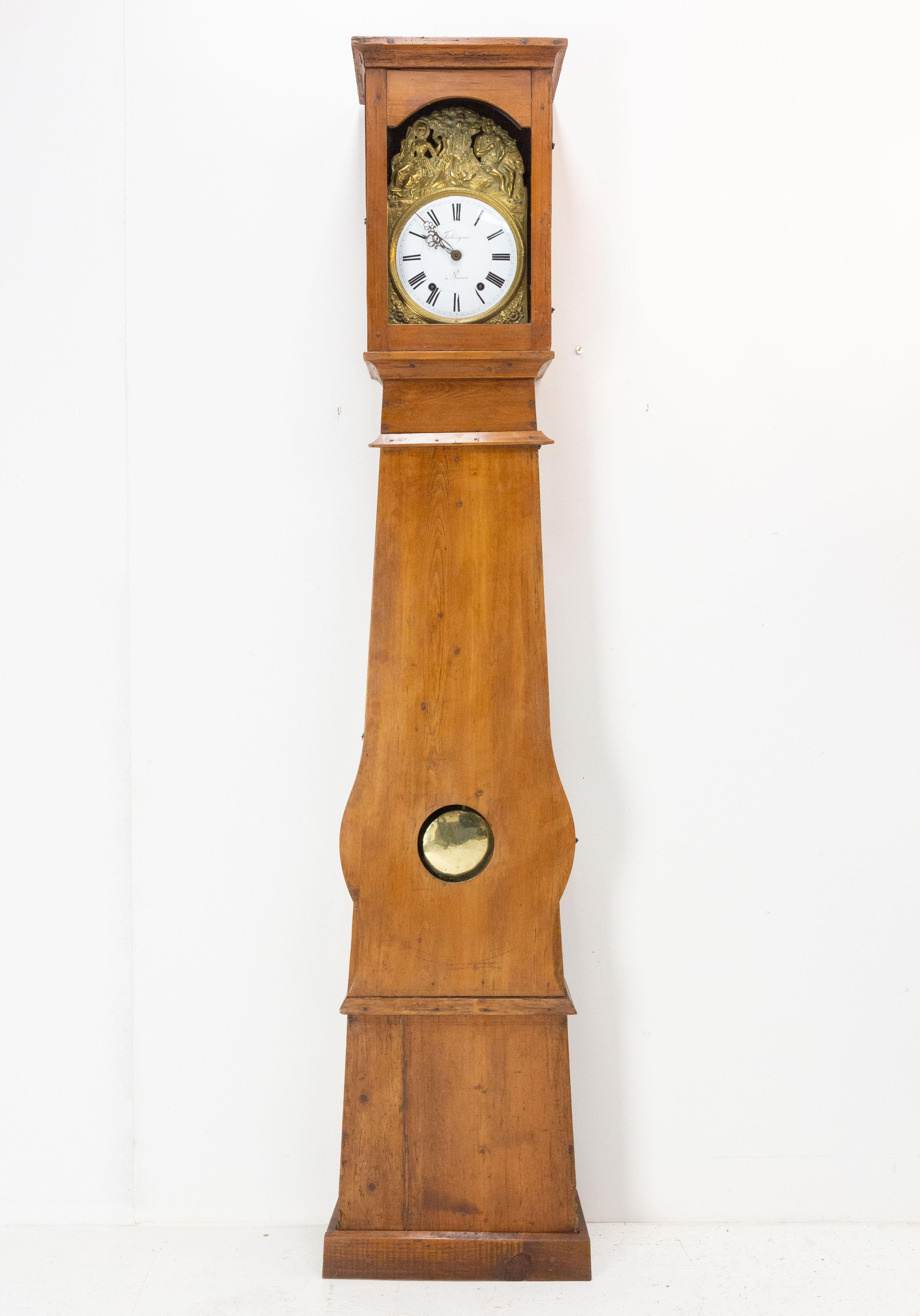 grandfather clock scene