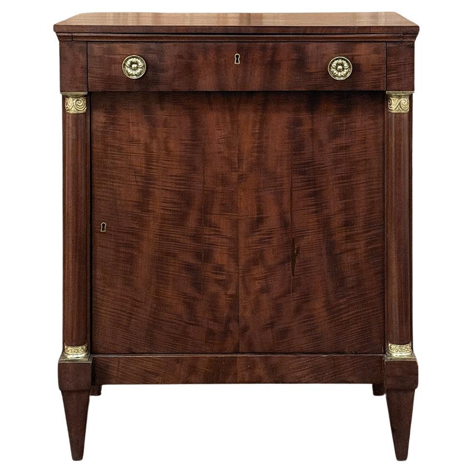 19th Century French Empire Confiturier ~ Cabinet ~ Dry Bar For Sale
