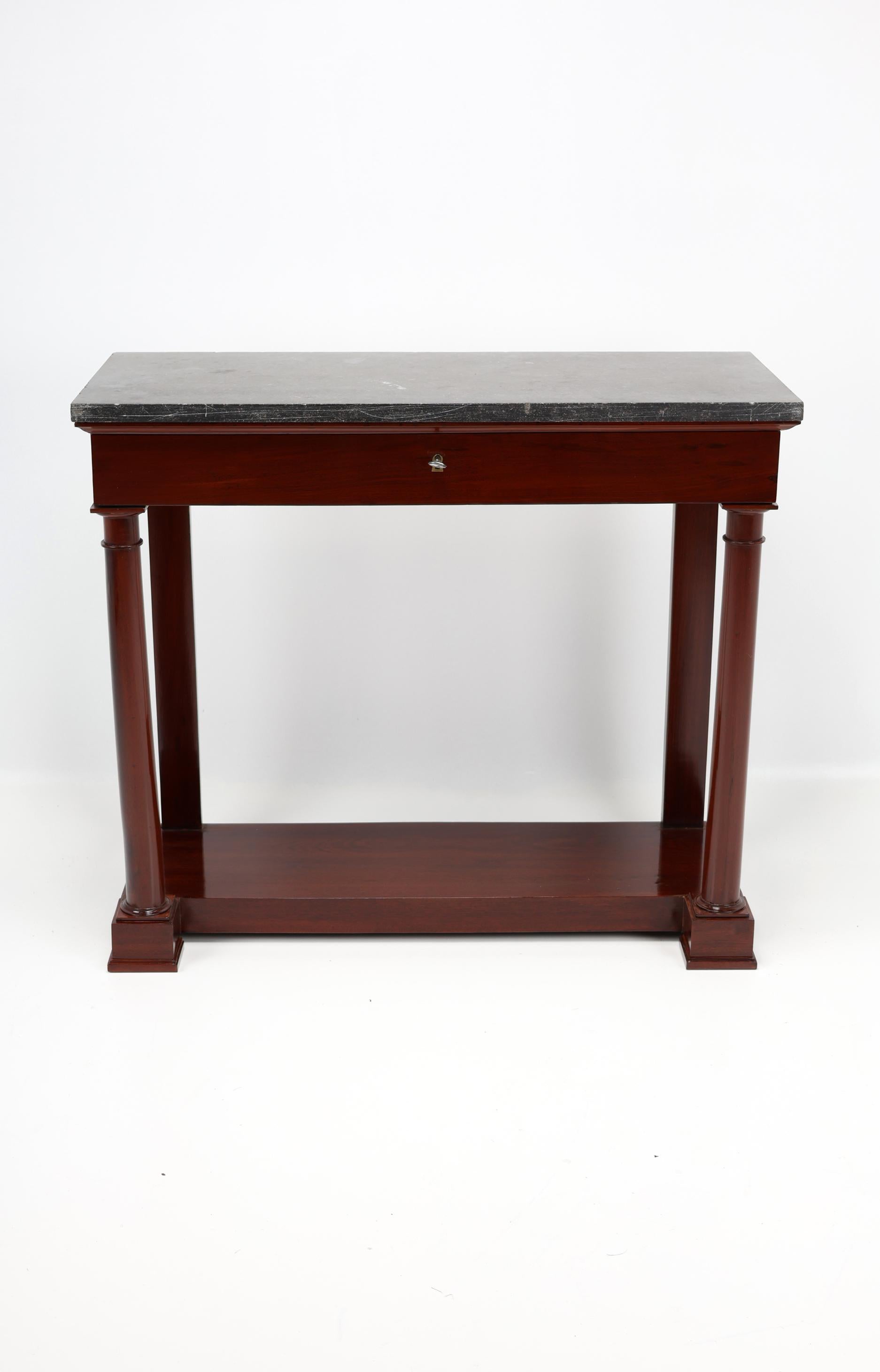 Table console Empire française du XIXe siècle en vente 9