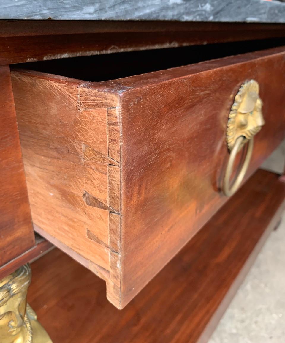 19th Century French Empire Console Table For Sale 2