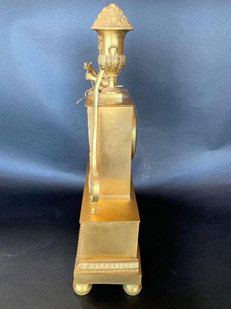 Other 19th Century French Empire Dore Bronze Clock For Sale