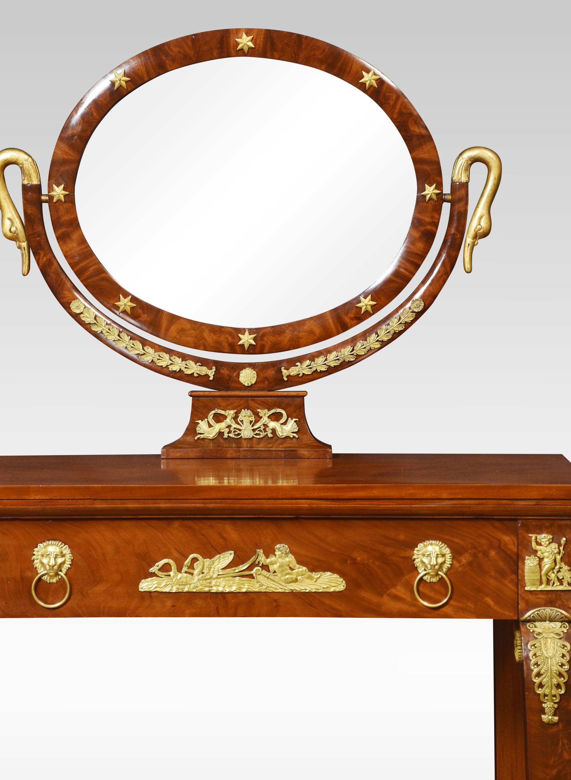 Mirror 19th century French Empire dressing table For Sale