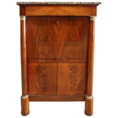 Antique 19th Century French Empire Drop Front Secretary