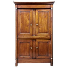 19th Century French Empire Fruitwood Armoire Cupboard